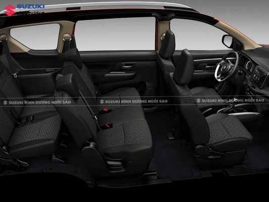 Nội thất Suzuki XL7 Hybrid sở hữu không gian cabin rộng rãi